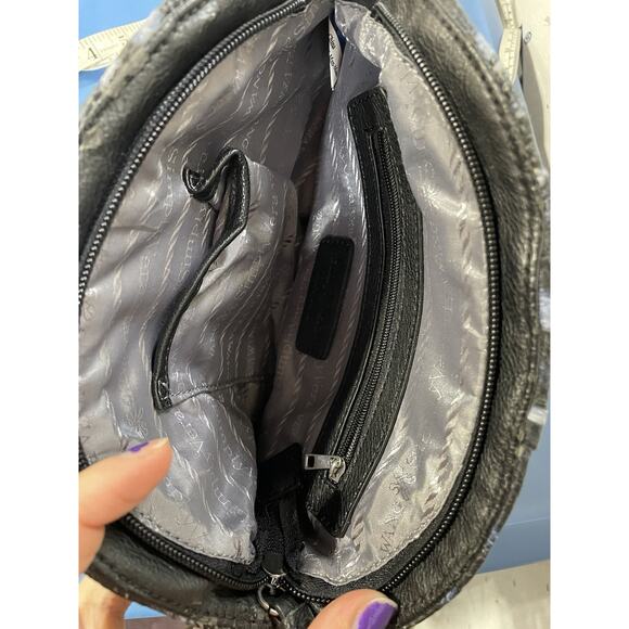 SIMPLY VERA WANG Faux Snakeskin Hobo Blue & Black purse Small - Picture 5 of 7